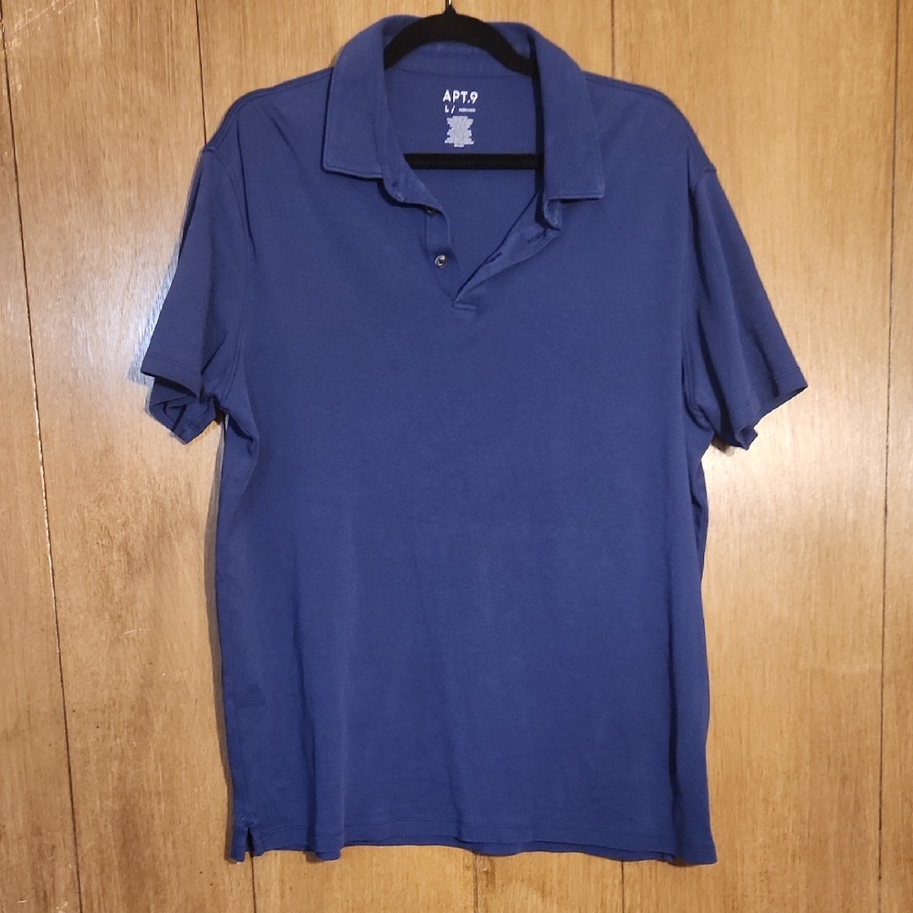Apt. 9 Men's Deep Blue Polo Shirt